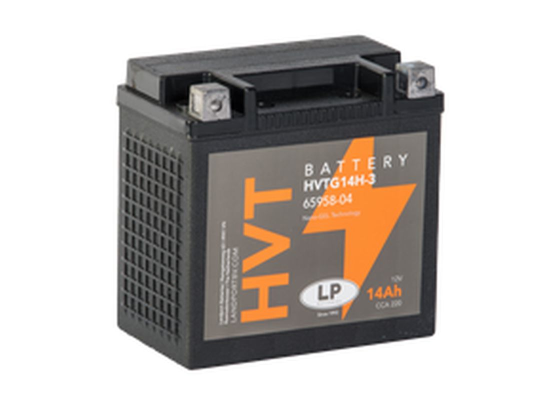 LANDPORT akumulátor gelový HVTG14-3 (MH HVTG14-3) 12V 14AH 149X87X144mm HEAVY V-TWIN bezúdržbový - nabitý (zvýšený startovací proud 220A) (pravý +) (4) - nahrazuje GHD14H3 L (MG LHD14H-3)